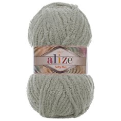 Пряжа для вязания Ализе Softy Plus (100% микрополиэстер) 5х100г/120м цв.296 серый Alize