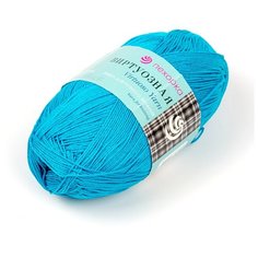 Пряжа для вязания ПЕХ Виртуозная (100% мерсеризованный хлопок) 5х100г/333м цв.583 бирюза Пехорка
