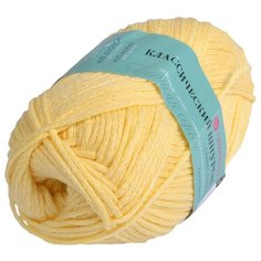 Пряжа для вязания ПЕХ Классический шнурок (60% хлопок, 40% акрил) 5х50г/135м цв.053 св.желтый Пехорка