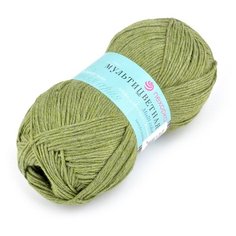 Пряжа для вязания ПЕХ Мультицветная (65% полиэстер, 35% хлопок) 5х50г/180м цв.478 защитный Пехорка