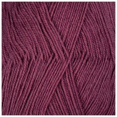 Пряжа для вязания ПЕХ Кроссбред Бразилия (50% шерсть, 50% акрил) 5х100г/490м цв.1168 тёмный амарант Пехорка