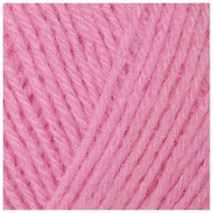 Пряжа для вязания ПЕХ Детский каприз трикотажный (50% мериносовая шерсть, 50% фибра) 5х50г/400м цв.011 ярк.розовый Пехорка