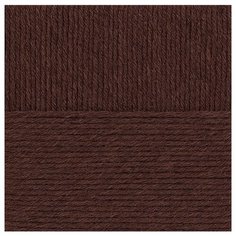 Пряжа для вязания ПЕХ Зимняя премьера (50% мериносовая шерсть, 50% акрил) 10х100г/150м цв.017 шоколад Пехорка