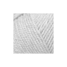 Пряжа для вязания ПЕХ Мериносовая (50% шерсть, 50% акрил) 10х100г/200м цв.001 белый Пехорка