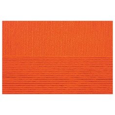 Пряжа для вязания ПЕХ Виртуозная (100% мерсеризованный хлопок) 5х100г/333м цв.284 оранжевый Пехорка