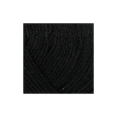 Пряжа для вязания ПЕХ Бисерная (100% акрил) 5х100г/450м цв.002 черный Пехорка