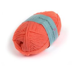 Пряжа для вязания ПЕХ Классический шнурок (60% хлопок, 40% акрил) 5х50г/135м цв.351 св.коралл Пехорка