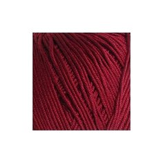 Пряжа для вязания ПЕХ Летняя (100% Мерсеризованный хлопок) 5х100г/330м цв.007 бордо Пехорка