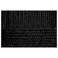 Пряжа для вязания ПЕХ Народная традиция (30% шерсть, 70% акрил) 10х100г/100м цв.002 черный Пехорка