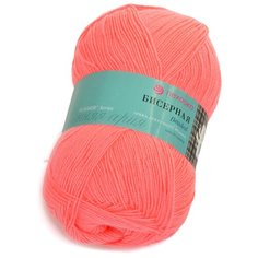 Пряжа для вязания ПЕХ Бисерная (100% акрил) 5х100г/450м цв.378 герань Пехорка