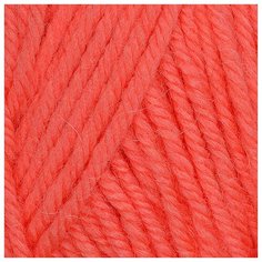 Пряжа для вязания ПЕХ Детский каприз тёплый (50% мериносовая шерсть, 50% фибра) 10х50г/125м цв.1128 красный коралл Пехорка