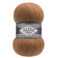 Пряжа для вязания Ализе Superlana TIG (25% шерсть, 75% акрил) 5х100г/570 м цв.499 камель Alize