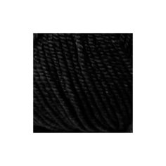 Пряжа для вязания ПЕХ Народная (30% шерсть, 70% акрил) 5х100г/220м цв.002 черный Пехорка