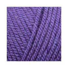 Пряжа для вязания ПЕХ Популярная (50% импортная шерсть, 45% акрил, 5% акрил высокообъёмный) 10х100г/133м цв.087 т.лиловый Пехорка