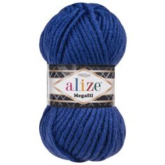 Пряжа для вязания Ализе Superlana Megafil (25% шерсть, 75% акрил) 5х100г/55м цв.141 василек Alize
