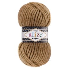 Пряжа для вязания Ализе Superlana Megafil (25% шерсть, 75% акрил) 5х100г/55м цв.499 беж меланж Alize