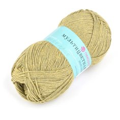 Пряжа для вязания ПЕХ Мультицветная (65% полиэстер, 35% хлопок) 5х50г/180м цв.448 св.оливковый Пехорка
