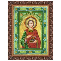 Набор для вышивания бисером АБРИС АРТ AB-062 Святой Пантелеймон 28х38 см Abris ART