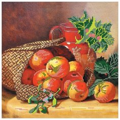 Схема на холсте АБРИС АРТ AC-161 Корзина с яблоками 30х30 см Abris ART