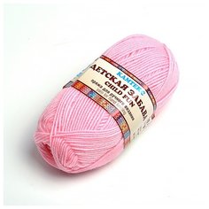 Пряжа для вязания КАМТ Детская забава (20% микрофибра, 80% объемный акрил) 10х50г/140м цв.055 св.розовый Камтекс