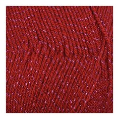 Пряжа для вязания КАМТ Праздничная (48% кашмилон, 48% акрил, 4% метанин) 10х50г/160м цв.091 вишня Камтекс