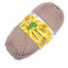 Пряжа для вязания КАМТ Детская забава (20% микрофибра, 80% объемный акрил) 10х50г/140м цв.188 топл.молоко Камтекс