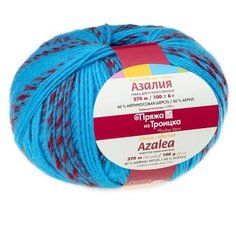 Пряжа для вязания ТРО Азалия (40% шерсть, 60% акрил) 10х100г/270м цв.5007 мулине Троицкая камвольная фабрика