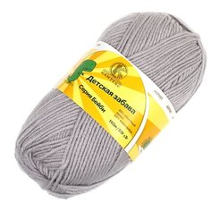 Пряжа для вязания КАМТ Детская забава (20% микрофибра, 80% объемный акрил) 10х50г/140м цв.008 серебристый Камтекс