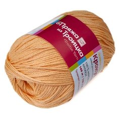 Пряжа для вязания ТРО Крокус (100% мерсеризованный хлопок) 5х100г/160м цв.2866 персик Троицкая камвольная фабрика