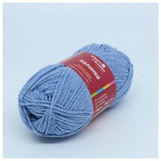 Пряжа для вязания ТРО Калинка (20% хлопок, 30% вискоза, 50% акрил) 5х100г/130м цв.3462 небо Троицкая камвольная фабрика