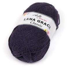 Пряжа для вязания ТРО LANA GRACE Classic (25% мериносовая шерсть, 75% акрил супер софт) 5х100г/300м цв.8130 меланж (фиолетовый) Троицкая камвольная фабрика