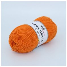 Пряжа для вязания ТРО LANA GRACE Classic (25% мериносовая шерсть, 75% акрил супер софт) 5х100г/300м цв.2410 апельсин Троицкая камвольная фабрика