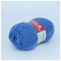 Пряжа для вязания ТРО Подмосковная (50% шерсть, 50% акрил) 10х100г/250м цв.0015 т.голубой Троицкая камвольная фабрика