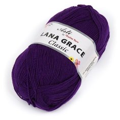 Пряжа для вязания ТРО LANA GRACE Classic (25% мериносовая шерсть, 75% акрил супер софт) 5х100г/300м цв.0266 фиолетовый Троицкая камвольная фабрика