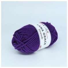 Пряжа для вязания ТРО LANA GRACE Grande (25% мериносовая шерсть, 75% акрил супер софт) 5х100г/65м цв.0266 фиолетовый Троицкая камвольная фабрика