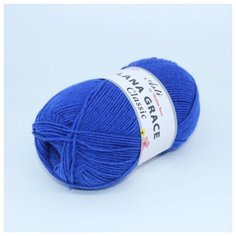 Пряжа для вязания ТРО LANA GRACE Classic (25% мериносовая шерсть, 75% акрил супер софт) 5х100г/300м цв.0170 василек Троицкая камвольная фабрика