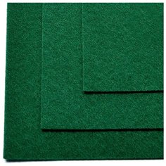 Фетр листовой жесткий IDEAL 1мм 20х30см FLT-H1 уп.10 листов цв.667 т.зеленый