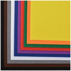 Набор листового фетра (жесткий) IDEAL 2мм 20х30см FLT-HA2 уп.10 листов цв.ассорти