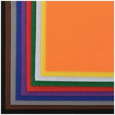 Набор листового фетра (мягкий) IDEAL 1мм 20х30см FLT-SA1 уп.10 листов цв.ассорти