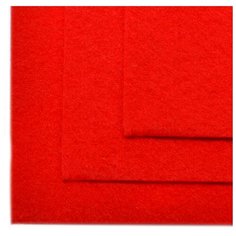 Фетр листовой мягкий IDEAL 1мм 20х30см FLT-S1 уп.10 листов цв.601 красный