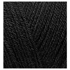 Пряжа для вязания Ализе Superlana TIG (25% шерсть, 75% акрил) 5х100г/570 м цв.060 черный Alize