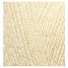 Пряжа для вязания Ализе Sal simli (95% акрил, 5% металлик) 5х100г/460м цв.067 молочно-бежевый Alize