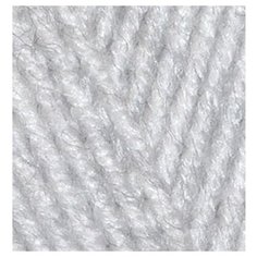 Пряжа для вязания Ализе Superlana maxi (25% шерсть, 75% акрил) 5х100г/100м цв.208 св.серый меланж Alize