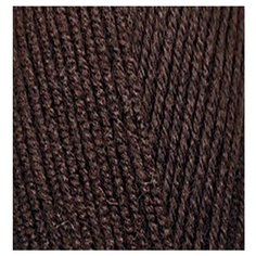 Пряжа для вязания Ализе LanaGold 800 (49% шерсть, 51% акрил) 5х100г/800м цв.026 коричневый Alize