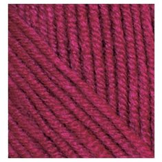 Пряжа для вязания Ализе Superlana midi (25% шерсть, 75% акрил) 5х100г/170м цв.390 вишня Alize