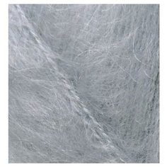 Пряжа для вязания Ализе Mohair classic NEW (25% мохер, 24% шерсть, 51% акрил) 5х100г/200м цв.021 серый Alize