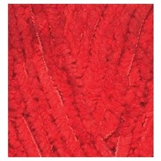 Пряжа для вязания Ализе Softy (100% микрополиэстер) 5х50г/115м цв.056 красный Alize