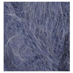 Пряжа для вязания Ализе Mohair classic NEW (25% мохер, 24% шерсть, 51% акрил) 5х100г/200м цв.411 джинс меланж Alize
