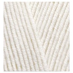 Пряжа для вязания Ализе LanaGold (49% шерсть, 51% акрил) 5х100г/240м цв.062 молочный Alize