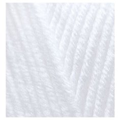 Пряжа для вязания Ализе Lana Gold Plus (49% шерсть, 51% акрил) 5х100г/140м цв.055 белый Alize